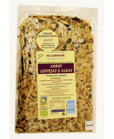 ARROZ CON LENTEJAS Y ALGAS ALGAMAR 500GR BIO