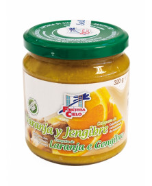 COMPOTA NARANJA JENGIBRE LA FINESTRA 320GR BIO