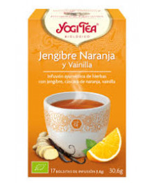 YOGI TEA JENGIBRE NARANJA Y VAINILLA 17 UD BIO