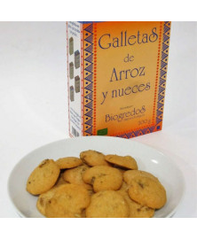 GALLETAS ARROZ NUECES 200GR S/GLUTEN BIO