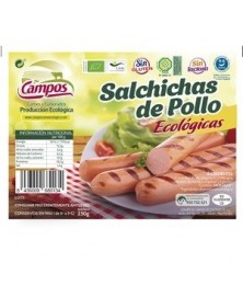 SALCHICHAS DE POLLO 250 GR BIO CAMPOS CARNES ECOLÓGICAS