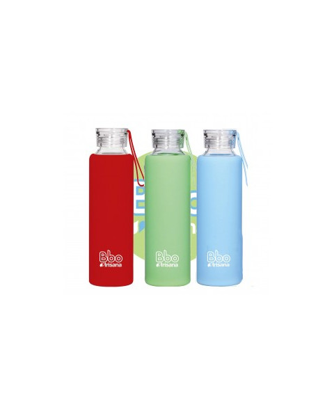 BOTELLA BBO TERMO ACERO INOXIDABLE 750ML ROJA y FUNDA IRISANA