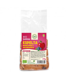 Galletas Sol Natural, Espelta, Manzana y arándanos 175 gr Bio