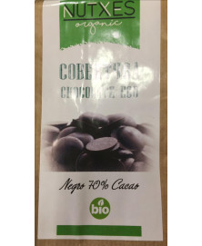 COBERTURA DE CHOCOLATE NEGRO 70% NUTXES 200 GR BIO