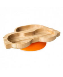 PLATO BAMBOO COCHE NARANJA ECO RASCAL BIO