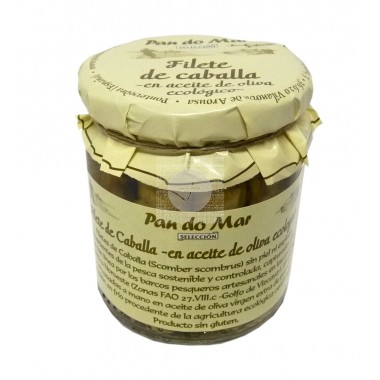 FILETES DE CABALLA EN ACEITE DE OLIVA 220 GR BIO