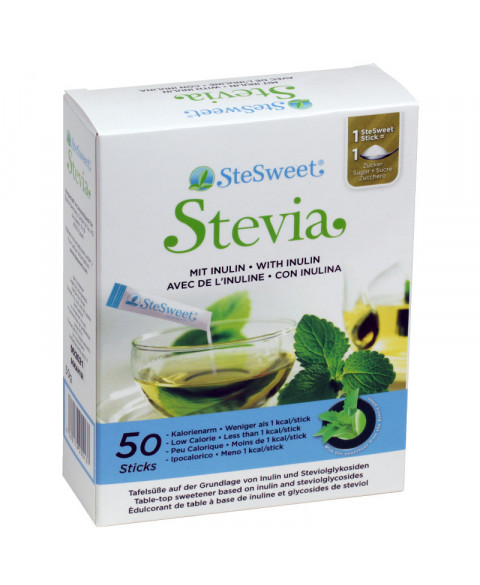 Stevia en Sticks 50 Uds de Steweet