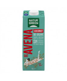 BEBIDA AVENA Y COCO SIN AZÚCAR NATURGREEN 1L BIO