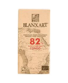 CHOCOLATE NEGRO CONGO 82% BLANXART 125 GR BIO