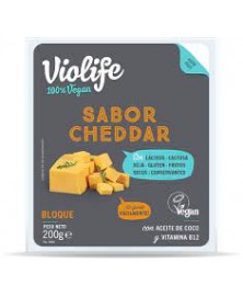 Bloque Vegano Sabor Cheddar 200 Gr