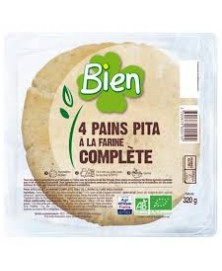 PITA PAN INTEGRAL 4 UD 320 GR BIO