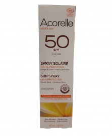 SPRAY SOLAR CARA Y CUERPO ACORELLE SPF50 100ML BIO