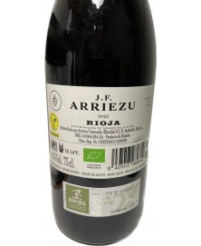 VINO TINTO RIOJA 75CL BIO J.F. ARRIEZU