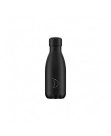 BOTELLA CHILLY´S INOX NEGRO MATE 260 ML