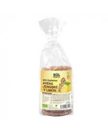 GALLETAS AVENA JENGIBRE LIMÓN 200GR BIO SOL NATURAL