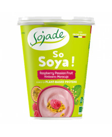 YOGUR DE SOJA SABOR FRAMBUESA Y PASION 400GR BIO