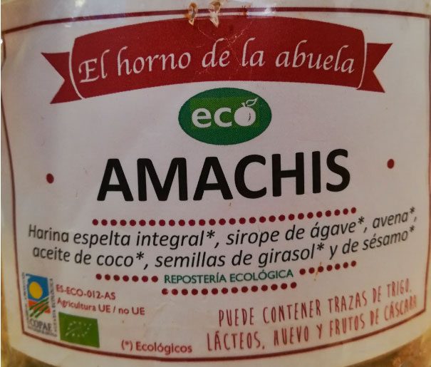 amachis etiqueta el horno de la buela