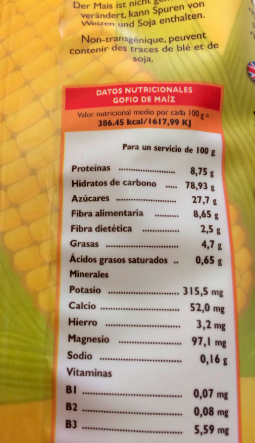 gofio la piña maiz