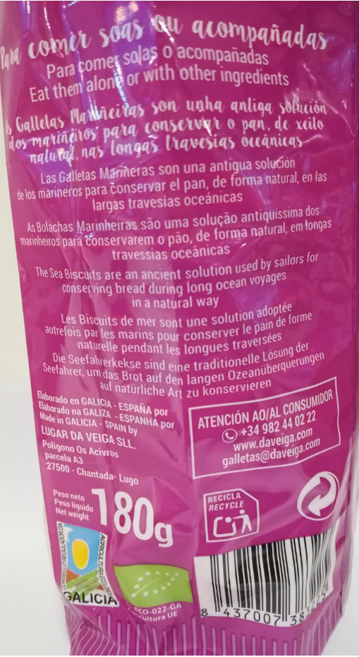 mariñeiras daveiga con chia etiqueta