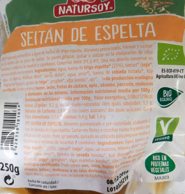 seitan de espelta