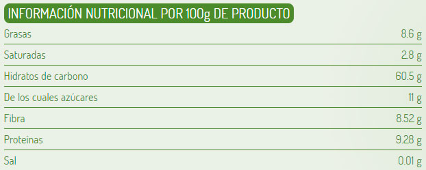 tropi muesli etiqueta