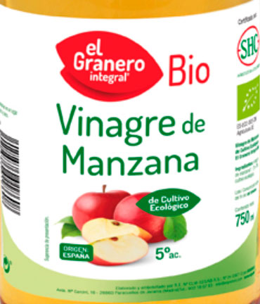 vinagre de manzana el granero etiqueta